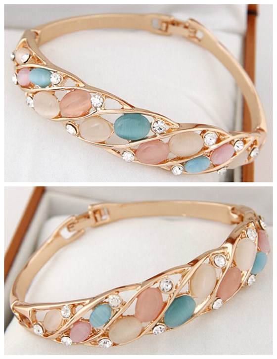 opal embellished sling back