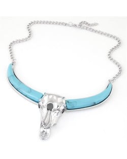 Oxhead Pendant Alloy Fashion Necklace