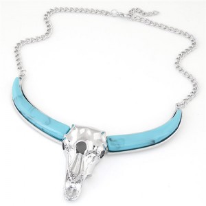 Oxhead Pendant Alloy Fashion Necklace