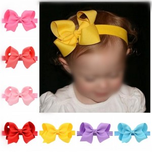 (20 pcs Per Unit) Dimensional Flower Style Bowknot Baby/ Toddler Fashion Hair Band
