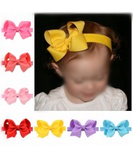 (20 pcs Per Unit) Dimensional Flower Style Bowknot Baby/ Toddler Fashion Hair Band