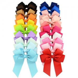 (20 pcs Per Unit) Bowknot with Ribbon Baby Fashion Hair Clip