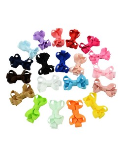 (20 pcs Per Unit) Handmade Twist Weaving Bowknot Baby Fashion Hair Clip