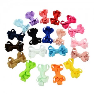 (20 pcs Per Unit) Handmade Twist Weaving Bowknot Baby Fashion Hair Clip