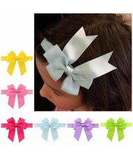 (20 pcs Per Unit) Ribbon Bowknot Attached Thread Tape Baby Fashion Hair Band