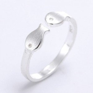 Pisces Theme Open-end Alloy Fashion Ring