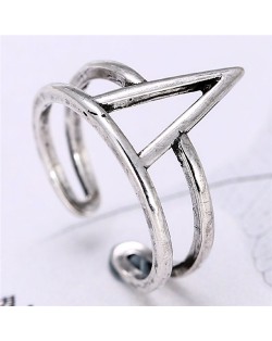 Vintage Atistic Irregular Geometric Design Fashion Ring