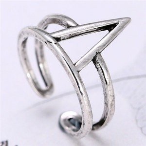 Vintage Atistic Irregular Geometric Design Fashion Ring