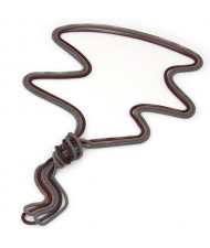 Triple Snake Chains Combo Design Costume Fashion Necklace - Coffee Brown and Silver