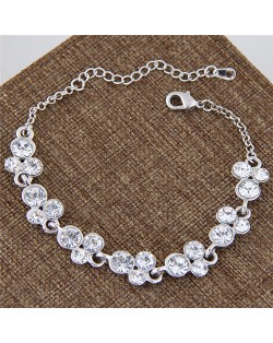 Czech Rhinestone Embellished Starry Fashion Costume Bracelet