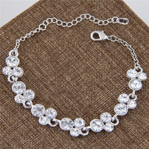 Czech Rhinestone Embellished Starry Fashion Costume Bracelet