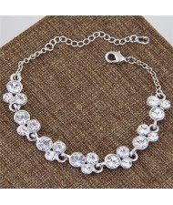 Czech Rhinestone Embellished Starry Fashion Costume Bracelet