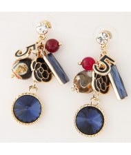Assorted Fashion Elements Pendant Design Costume Earrings