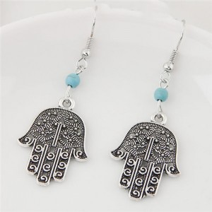 Vintage Unique Hollow Hands Design Fashion Earrings