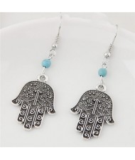 Vintage Unique Hollow Hands Design Fashion Earrings