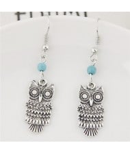 Vintage Style Classic Night Owl Pendant Fashion Earrings