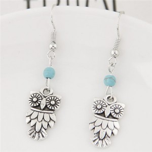 Mexican Night Owl Pendant Vintage Fashion Earrings