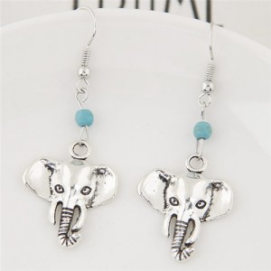 Vintage Elephant Heads Fashion Earrings
