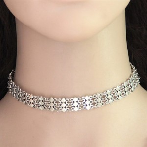 Punk Style Studs Chain Pattern Alloy Fashion Necklet