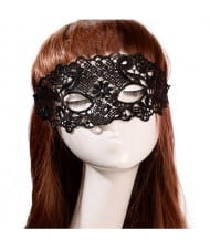 Vintage Hollow Floral Pattern Party Black Lace Masquerade