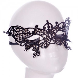 Gorgeous Butterfly Design Black Lace Mask