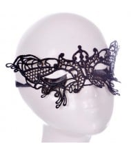 Gorgeous Butterfly Design Black Lace Mask