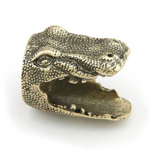 Crocodile Head Design Vintage Fashion Ring - Golden