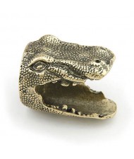Crocodile Head Design Vintage Fashion Ring - Golden