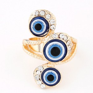Mascot Turkey Blue Eyes Theme Ring