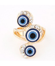 Mascot Turkey Blue Eyes Theme Ring