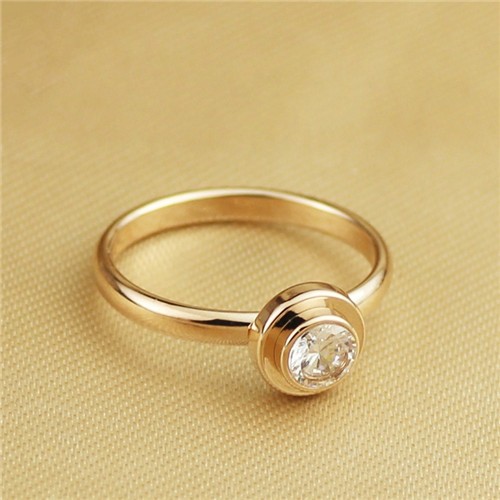 Fashion Jewelry 18K Rose Gold Plated CZ Ring FR143