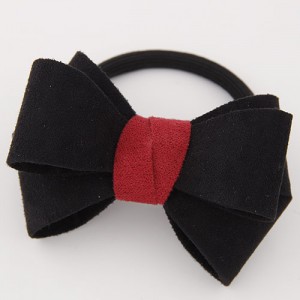 Korean Fashion Adorable Bowknot Cloth Hair Band - Black