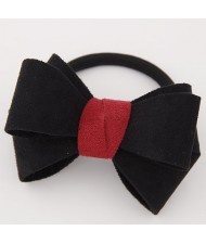 Korean Fashion Adorable Bowknot Cloth Hair Band - Black