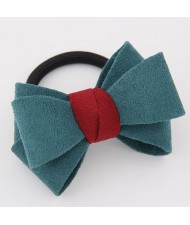 Korean Fashion Adorable Bowknot Cloth Hair Band - Green