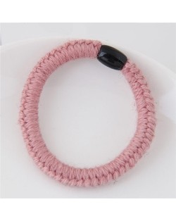 Knitting Wool Weaving Fashion Hair Band - Pink