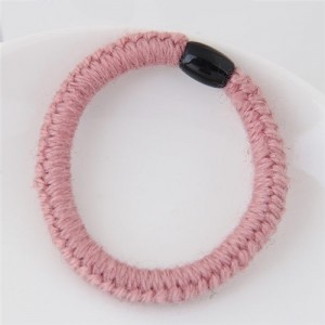 Knitting Wool Weaving Fashion Hair Band - Pink