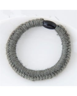Knitting Wool Weaving Fashion Hair Band - Gray