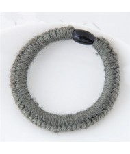 Knitting Wool Weaving Fashion Hair Band - Gray