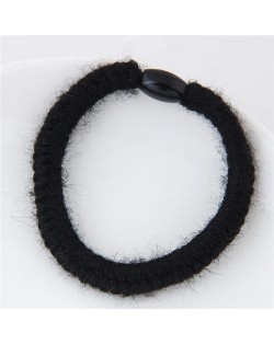 Knitting Wool Weaving Fashion Hair Band - Black