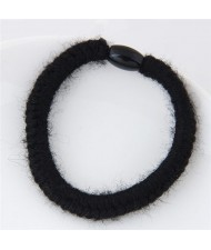 Knitting Wool Weaving Fashion Hair Band - Black
