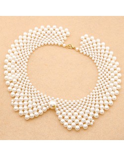 Pearl Fashion Princess Style Handmade Costume Necklace