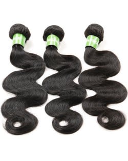 3 Bundles 100% Human Hair Body Wave Brazilian Virgin Hair Weaves/ Wefts