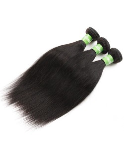 3 Bundles Straight Brazilian Virgin Hair 100% Human Hair Weaves/ Wefts