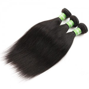 3 Bundles Straight Brazilian Virgin Hair 100% Human Hair Weaves/ Wefts