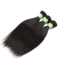 3 Bundles Straight Brazilian Virgin Hair 100% Human Hair Weaves/ Wefts