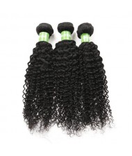 3 Bundles Kinky Curly 100% Human Hair Brazilian Virgin Hair Weaves/ Wefts