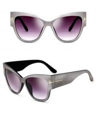 8 Colors Available Golden Decoration Embellished Cat Eye Shape Street High Fashion Sunglasses