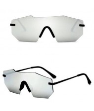 6 Colors Available Modern Fashion Invisible Frame Design Sunglasses