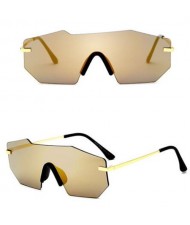6 Colors Available Modern Fashion Invisible Frame Design Sunglasses