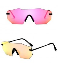 6 Colors Available Modern Fashion Invisible Frame Design Sunglasses
